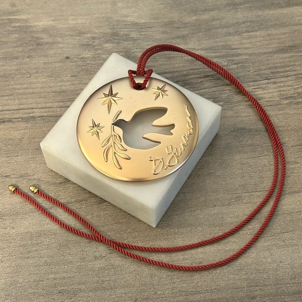 David Yurman 2023 Dove cutout gold tone Ornament  #0194
